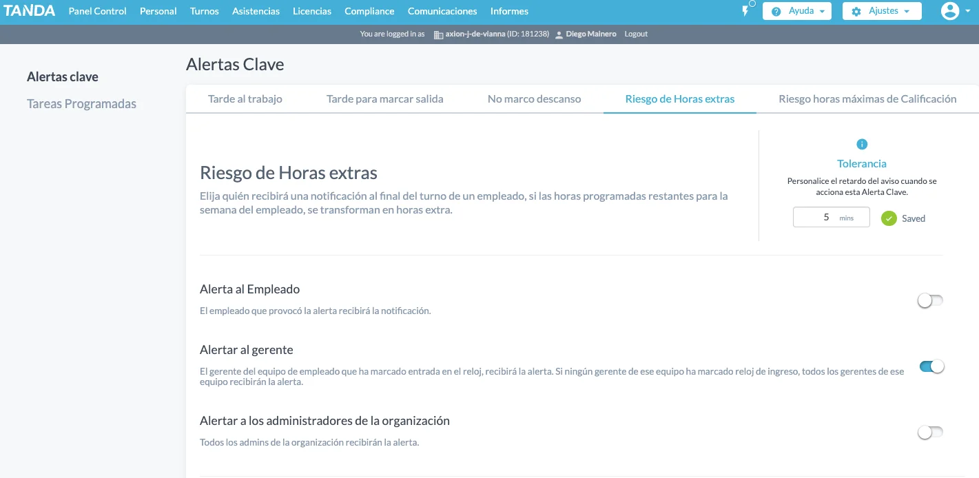 workforce gestión hotelera alertas