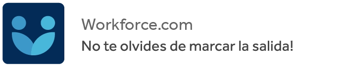 Notificaciones que recuerdan al empleado marcar asistencia